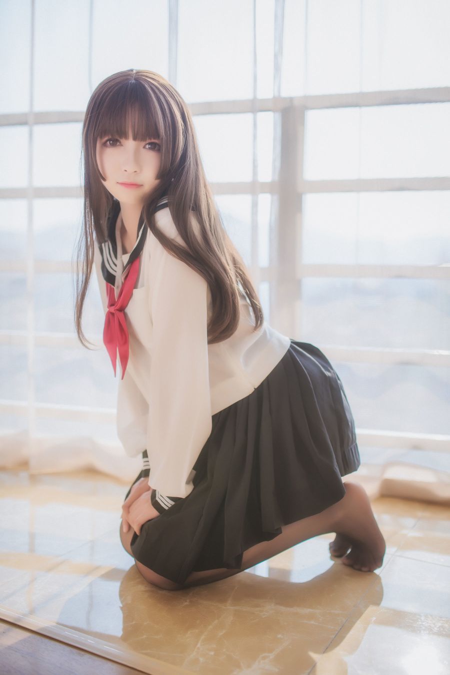 半透明水手服 – 338