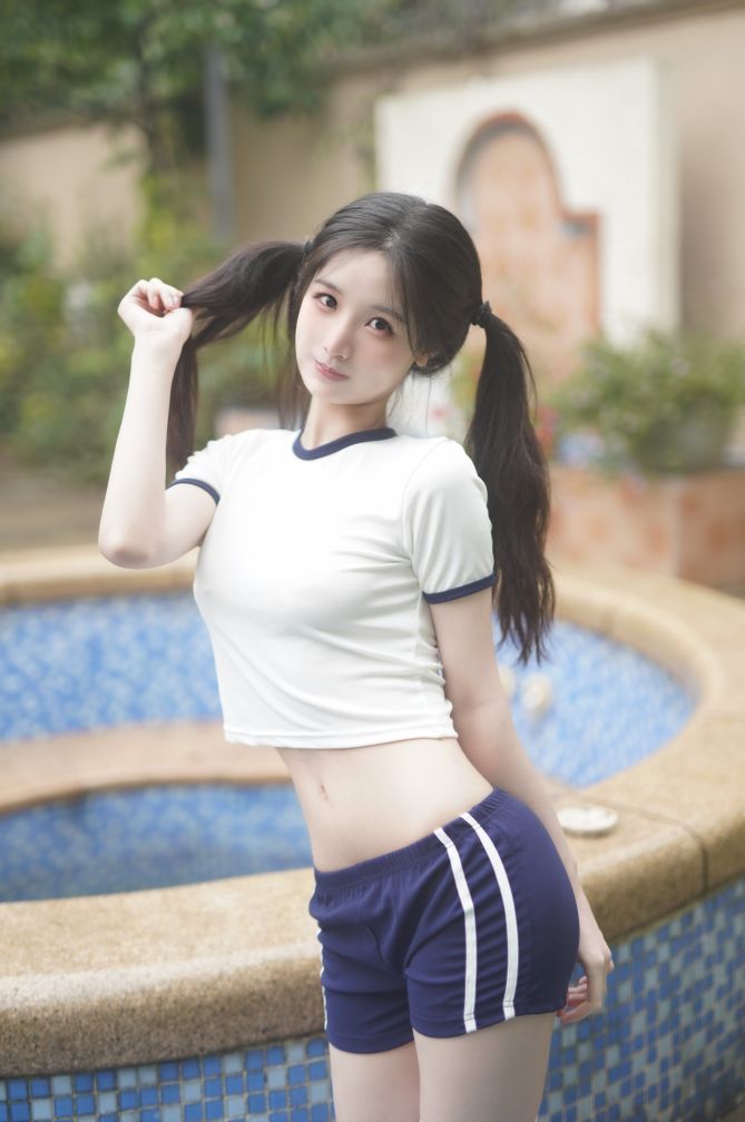 橙子喵酱 – 泳池体操服 – 1585