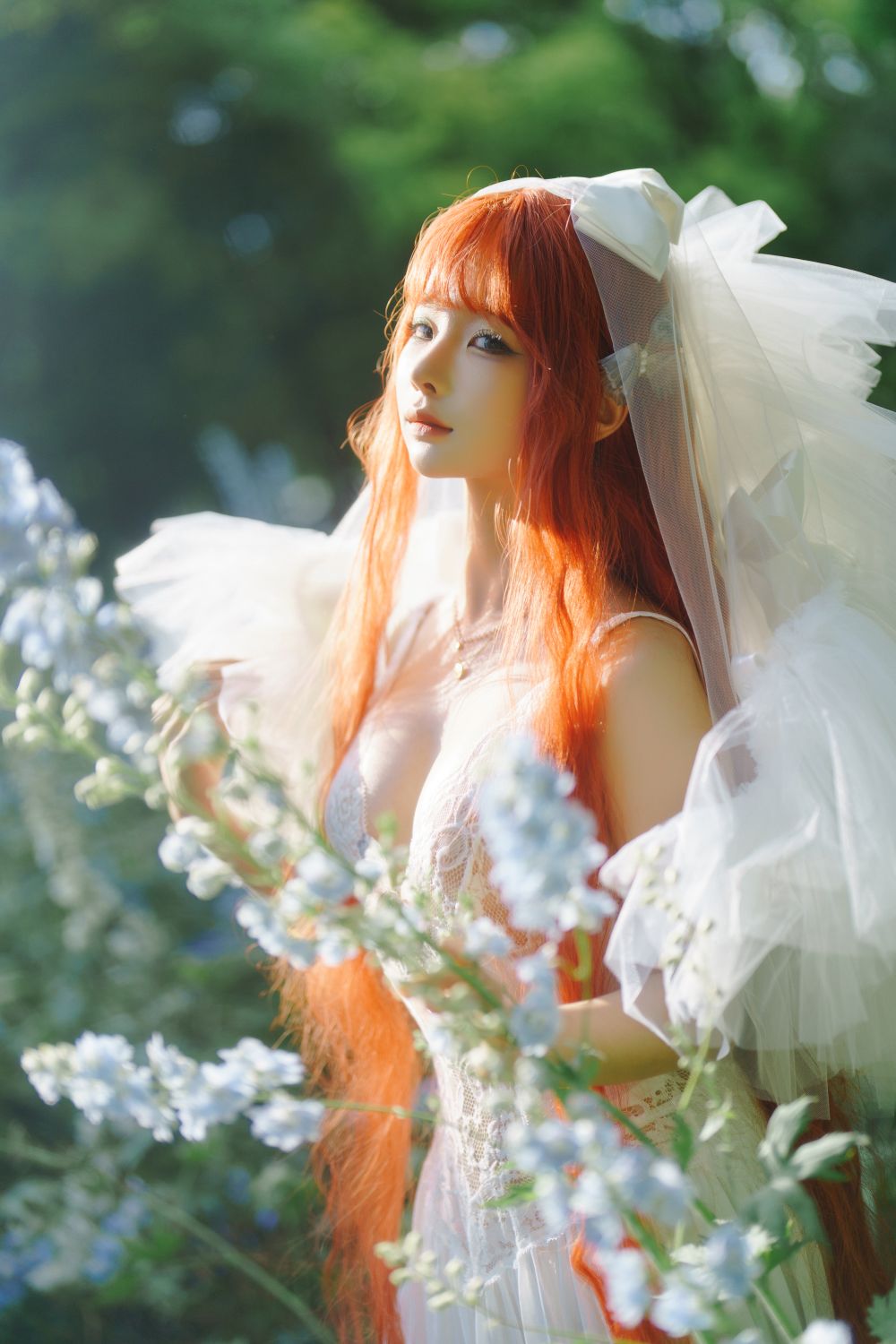 蠢沫沫 – 花丛婚纱 – 2487